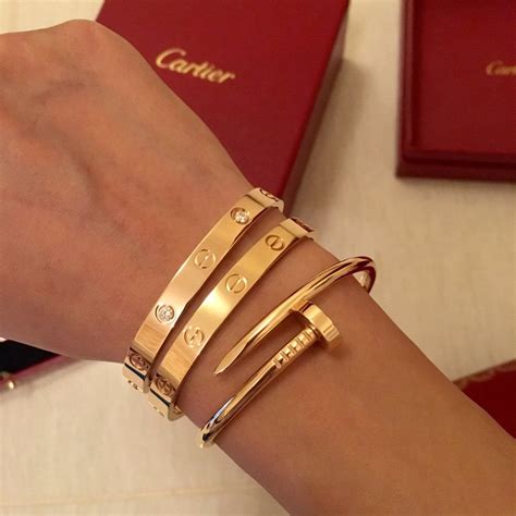 is cartier bracelet real gold